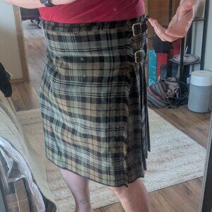 Weathered Black Watch Tartan Kilt